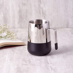 Stainless Steel Mug Set Of 2 - Magic Series, Chrome & Black | Multipurpose For Water, Milk, Tea & Coffee - Perfect For Celestial Home | Serve Ware & Tableware