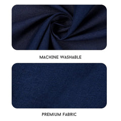 Solid Plain Single Size Bedsheet Set With 1 Pillow Covers | Size - 60 X 90 Inches, Navy Blue | Ideal For All Seasons Due To Its Breathable Nature
