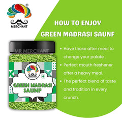 Mr. Merchant Green Madrasi Saunf Mukhwas Mouth Freshener Mix 300gm,