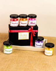 PARAFFIN WAX FRAGRANCE JAR CANDLE SET OF 6 | FRAGRANCE CANDLES FOR HOME