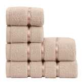 Spread Spain Roman 100% Cotton Bath Towel 600gsm | Super Absorption Quick Dry Large & Small Towel Set - Mouse (Set Of 4)