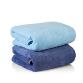 Sellsworld Microfiber Large Bath Towel | Quick Dry Super Absorbent Bath Towel For Men & Women | Towel For Bath, Travel, Gym, Beach, Pool & Yoga (Blue & Sky Blue)