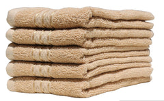 Solance Super Cotton Hand Towel 1000 Gsm | Ultra Soft & Super Absorbent Hand Towel (Beige) - Set Of 5
