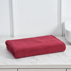 Cotton Bolls Microfiber Large Bath Towel 800 Gsm | Quick Dry Super Soft Higly Absorbent Lint Free Towel For Travel, Gym, Beach, Pool & Yoga (Maroon)