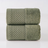 Spread Spain Hand Towels 500 Gsm | Micro Modal Large Size Highly Absorbent Soft Quick Dry Hand Towel (Green) - 2 Pcs