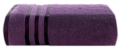 Casa Copenhagen Egyptian Cotton Zero Twist 1 Pcs Large Bath Towel 500 Gsm (Dark Purple)