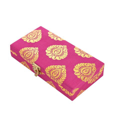 Traditional Cash Box Set With Subh Labh Door Hanging - Handcrafted Diwali Home Decor, Colour - Pink, Style - Traditional