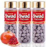 Panjon Swad Shahi Anardana Goli Mukhwas Pachak (100% Digestive Anar Mouth Freshener) 3 Bottles, 1170gm, (390gm *3)