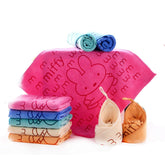Mom Care Microfibre Large Size Face Towels 200 Gsm | Extra Soft Quick Dry Strong Water Absorbent Babies Face Towel For 3 Years+ Kids | Pack Of 3 (Multicolor)