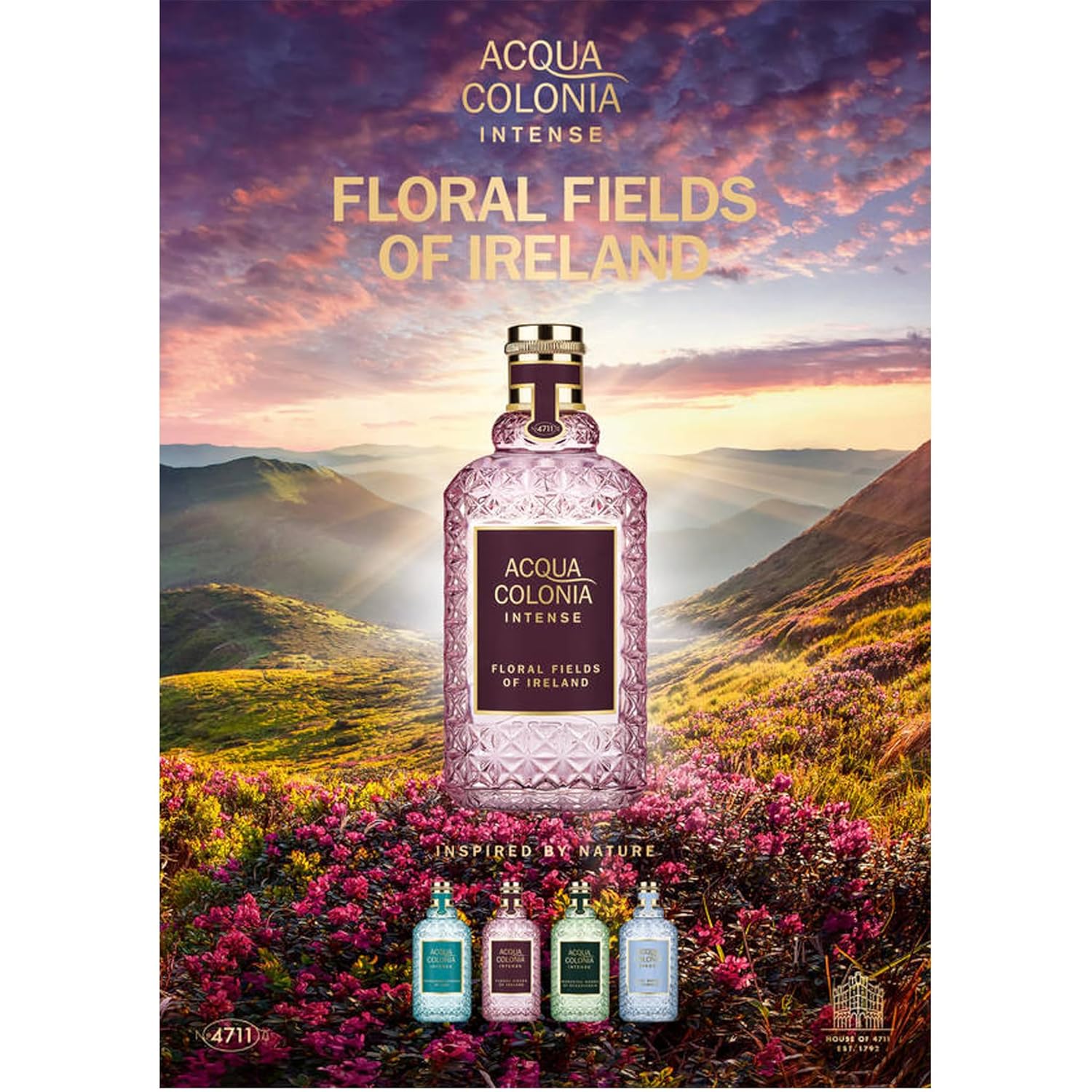 4711 Acqua Colonia Intense Floral Fields Of Ireland Eau De Cologne 50ml 1.6 Fl.oz. | Best Aniverssary Gift For Wife 4711 Acqua Colonia Intense Floral Fields Of Ireland Eau De Cologne 50ml 1.6 Fl.oz. | Best Aniverssary Gift For Wife