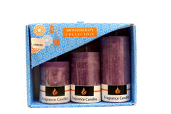 LAVENDER PILLAR CANDLE 2 INCH, 3 INCH, 4 INCH EACH BEST SUITABLE FOR GIFTING