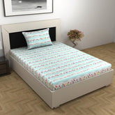 1 Single Bedsheet With 1 Pillow Cover - 57 X 87 Inches, Multicolor | Skin Friendly Fabric For Everyday Use - Soft, Breathable & Comfortable Sleeping