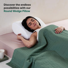 Bed Wedge Pillow, Leg Rest Pillow For Acid Reflux, Pregnancy, Pain Relief - 17 X 14.8 X 7 Inch | For Anti Snoring, Reading, Back Pain Relief, Knee & Back Support Pillow | Medical Pillow