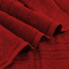 Sassoon Melrose 100% Cotton Hand Towel 400 Gsm | Highly Absorbent, Soft Material Perfect For Daily Use (Burgundy) -2 Piece