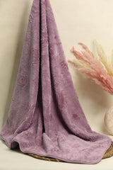 Hanker Embossed Microfiber Luxury Bath Towel 500 Gsm | Super Soft On Skin, Frizz Free Hair Post Wash (Purple Crown Pattern)