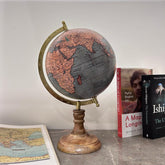 Antique Educational World Globe For Home Decor, Kids & Students Learning Toy, Office Table, Gift & Showpiece (Political Map - Vintage Green) Pack Of 1