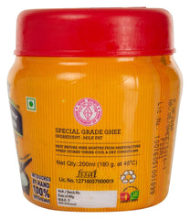 Pure Agmark Cow Ghee By Farmer Fresh | Highly Nutritious & Healthy Cow Desi Ghee For Laddus | (200ml) 6.7 Ounce | Jar Pack
