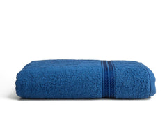 Comforic 100% Cotton Bath Towels 600 Gsm | Large Size Bath Towel For Men & Women Quick Dry, Super Soft & Absorbent Gym Towel, Travel Towel (Kashmir Blue & Navy Blue)- Pack Of 2