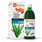Krishna's Special Aloe Vera High Fiber Juice From Deserts Of Rajasthan, Sugar Free Daily Drink Rejuvenates Skin & Hair | 1000ml 2.2lbs