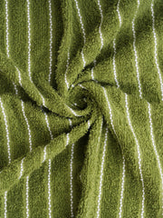 Welspun 100% Cotton Large 250 Gsm Dobby Solid 2-In-1 Bath Towel (Apple Green)