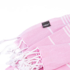 Haber Premium Basic Large Size 100% Cotton Towel 300 Gsm | Soft, Absorbent & Comfortable Quick Dry Bath Towels - Pink Paradise (1 Pcs)