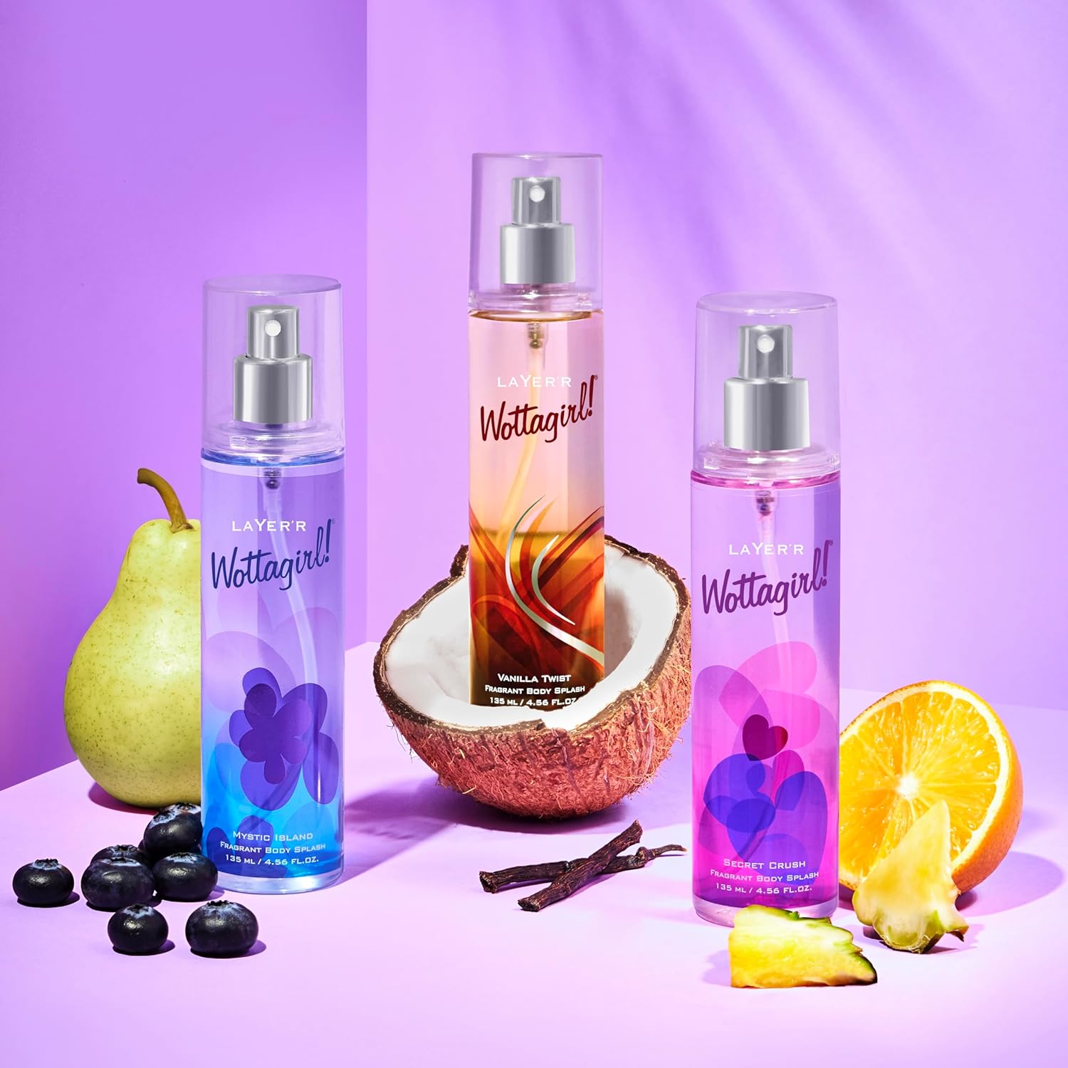 Layer'r Wottagirl Vanilla Twist Fragrant Body Splash For Women | Long Lasting Fresh Fragrance 135ml Each 4.56 Fl.oz. | Combo Of 2 Layer'r Wottagirl Vanilla Twist Fragrant Body Splash For Women | Long Lasting Fresh Fragrance 135ml Each 4.56 Fl.oz. | Combo Of 2