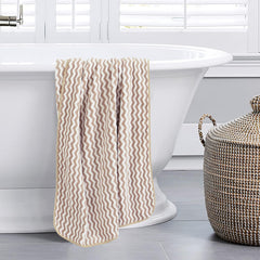 Spread Spain Microfiber Bath Towels 1 Kg | Coral Extra Soft Plush & High Absorbent Towel For Gym & Workout - Pack Of 2 (Brown)
