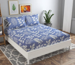 Combo Pack Of 4 Double Bedsheets With 8 Pillow Covers - 85 X 86 Inches, Multicolor | 160 TC Soft Brushed Microfiber - Long Lasting & Wrinkle Free