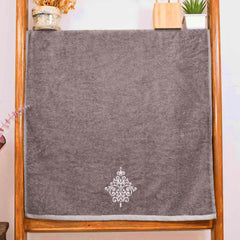 Rangoli 100% Bamboo Bath Towels 500 Gsm | Large Size Ultra Soft, Quick-Absorbent & Eco-Friendly Bath Towels - Ash Brown