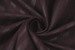 Stripe Glace Cotton 1 Double Bedsheet With 2 Pillow Cover - 91 X 90 Inches, Brown | Fade Resistant & Durable Breathable & Wrinkle Free Bed Sheet