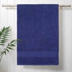 Hanorix 100% Cotton Bath Towels 500 Gsm | Bath Towels Large Size Soft & Absorbent Bath Towel (Nevy Blue)