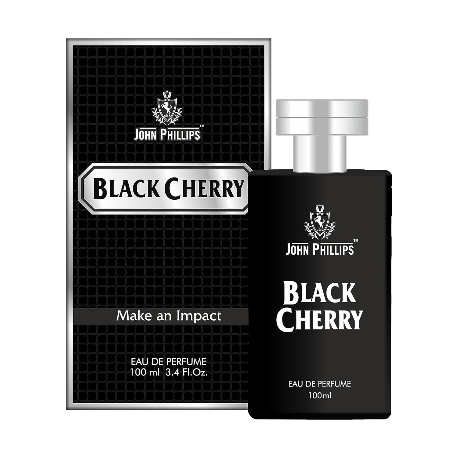 John Phillips  Black Cherry Eau De Perfume 100ml 3.4 Fl.oz. & Manget Eau De Perfume 60ml 2 Fl.oz. | For Men Combo Of 2 John Phillips  Black Cherry Eau De Perfume 100ml 3.4 Fl.oz. & Manget Eau De Perfume 60ml 2 Fl.oz. | For Men Combo Of 2