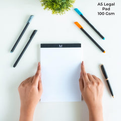 A5 Office Note Pad, Memo Book, 50 Sheets/100 Pages - Tear Off Squared/Squared Pages, Pack Of 2