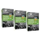 Goodricke Thurbo Darjeeling Whole Leaf Tea - Pack Of 3 X 100gm, 3.5 Ounce Each | Premium Black Long Loose Tea Leaves With Rich Taste - 100% Pure & Original Single Estate Chai Patti | Low Caffeine