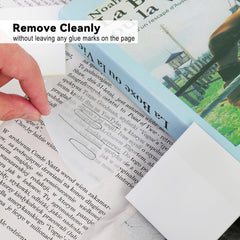 8 Pads Transparent Sticky Notes, 400 Sheets, Clear Sticky Notes For Notes, College