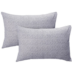 Grey & White King Size Bedsheet With 2 Pillow Covers - 108 X 108 Inches | Cotton Bed Sheets Are Easy To Wash And Maintain At Home