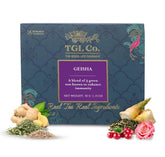 TGL Co. Geisha Green Tea - 32gm, 1.1 Ounce, 16 Pyramid Tea Bags | Improves Bone Health, Immunity Booster - Medium Caffeine