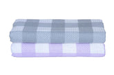 Traditional Thread'S 100% Cotton Large Size Bath Towel 400 Gsm, | Ultra Soft, Absorbent, Light Weight & Quick Dry Bath Towel Set Of 2 (Checked)
