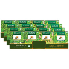 TE-A-ME Green Tea Suraksha Pack - 4 Boxes X 40 Tea Bags | Moringa+ Ashwagandha+ Kadha+ Tulsi Green Tea - Detox Green Tea & Slimming