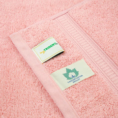 Mytrident Classic Kasturi Collection 1 Bath + 1 Small Bath & 2 Hand Towels 1200 Gsm | Highly Absorbent Towels For Bath - Tender Peach (Set Of 4)