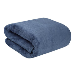 Fezora Microfiber Bath Towels 500 Gsm | Large Size Bath Towel- Super & Absorbent With Hook Quick Dry Towel For Men & Women (Dark Blue)