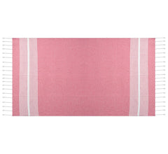 Dolce Casa 100% Cotton Turkish Fouta Towel 400 Gsm | Extra Large Full Size Cotton Bath Towel (Pink)