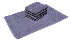Solance Super Cotton Hand Towel 1000 Gsm | Ultra Soft & Super Absorbent Hand Towel (Steel Grey) - Set Of 5