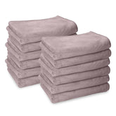 Housse Premium Microfiber Face Towel 1700 Gsm | Korean Beauty Ultra Absorbent, Odour-Free, Quick Dry Face Towel (Pack Of 12) - Atmosphere Gray