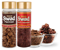 Panjon Swad Pachak Khatta Mitha Khajoor & Mukhwas Banarasi Paan 230gm, (115gm *2 Bottle)
