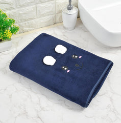 Hovent Microfiber Baby Bath Towel 400 Gsm | Large Size Super Absorbent Quality Baby Bath Towel (Navy Blue)