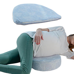 Pregnancy Pillow For Women, Maternity Pillow For Pregnancy Sleeping, Sky-Blue | Memory Foam Pregnancy Pillow Wedge Shape For Belly & Back Support | Perfect Pregnancy Gift For First Time Mom