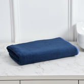 Cotton Bolls Microfiber Large Bath Towel 800 Gsm | Quick Dry Super Soft Higly Absorbent Lint Free Bath Towel For Men & Women, Travel, Gym, Beach, Pool, Yoga (Navy)