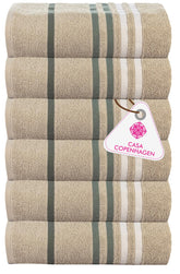 Casa Copenhagen Egyptian Cotton Ecstatic Hand Towel 740 Gsm (Grey Violet)- 6 Pcs