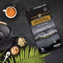 Twinings Origins Assam Tea - 200gm, 7.05 Ounce, 100 Envelope Tea Bags | Full-Bodied & Robust Flavor Tea - Strong Strength Premium Caffeinated Tea